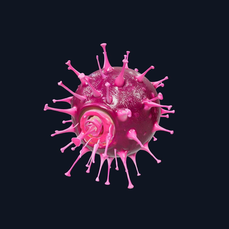 Vibrant Pink Virus model pack